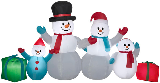 GEMMY CHRISTMAS INFLATABLE SNOWMAN FAMILY - MULTI