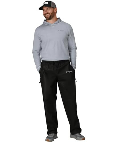 FROGG TOGGS MEN'S BULL FROGG WATERPROOF RAIN PANT SIZE: MEN XL BLACK
