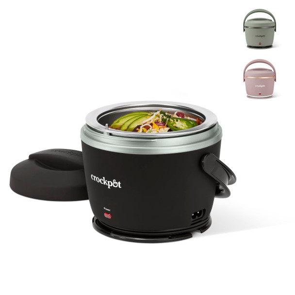 CROCK-POT ELECTRIC LUNCH BOX PORTABLE FOOD WARMER FOR ON-THE-GO Black Licorice