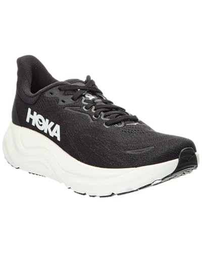 HOKA WOMENS ARAHI 8 SIZE 10 MATERIAL BLACK/WHITE