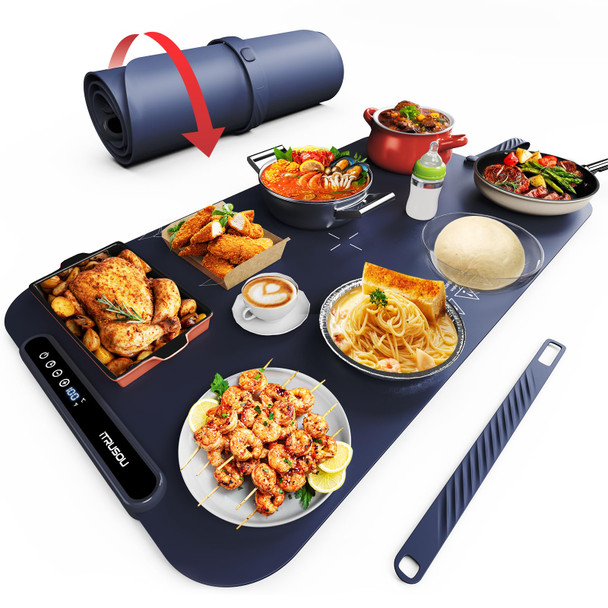 ITRUSOU FOOD WARMING MAT ITRUSOU 27.5"X16" FOOD WARMING MAT - DARK BLUE