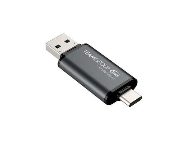 Team 256GB X1 USB 3.2 Gen1 2-in-1 Type-A and Type-C Flash Drives, Speed Up to