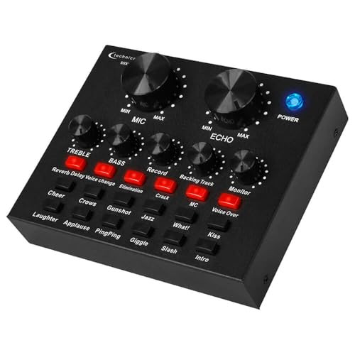 TECHNICAL PRO MIX 1 PODCAST DJ HOST SOUND EFFECT MIXER - BLACK