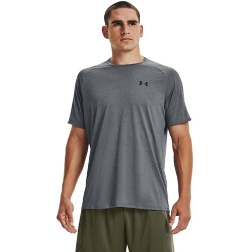 1345317 UNDER ARMOUR TECH 2.0 NOVELTY SHORT-SLEEVE T-SHIRT MEN MD/M GRAY New
