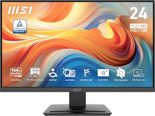 MSI PRO MP243L E14 24-INCH IPS 1920 X 1080 FHD GAMING OFFICE MONITOR - BLACK
