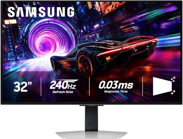 SAMSUNG 32" ODYSSEY OLED G8 G81SF 4K 240HZ GAMING MONITOR - SILVER