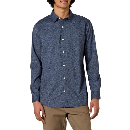 AMAZON ESSENTIALS LONG-SLEEVE SLIM-FIT STRETCH POPLIN SIZE MEN M New