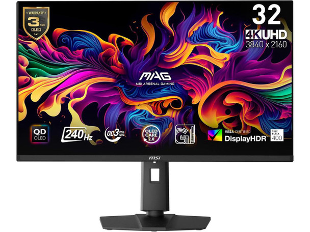 MSI 32 inch UHD 4K 240Hz AMD FreeSync Premium 0.03ms HDR400 OLED Gaming Computer