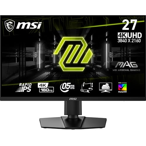 MSI 4K RAPID IPS GAMING MONITOR 27" UHD MAG274UPFE2 - BLACK