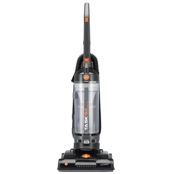 HOOVER TASKVAC COMMERCIAL LIGHTWEIGHT BAGLESS HEPA UPRIGHT VACUUM - BLACK