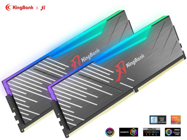 Kingbank RGB 64GB (2 x 32GB) 288-Pin PC RAM DDR5 6400 (PC5 51200) Desktop Memory