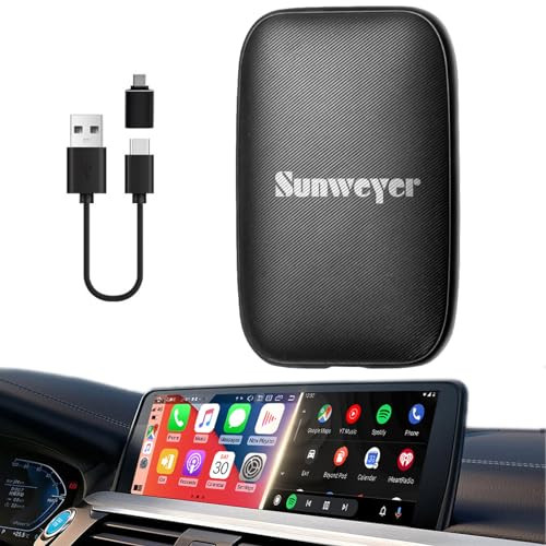SUNWEYER WIRELESS CARPLAY & ANDROID AUTO ADAPTER BUILT IN NETFLIX YOUTUBE