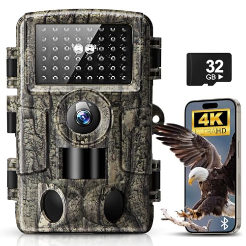 MRSCRET 4K 60MP WIFI TRAIL CAMERA GAME CAMERAS NIGHT VISION PR4000-60MP - CAMO
