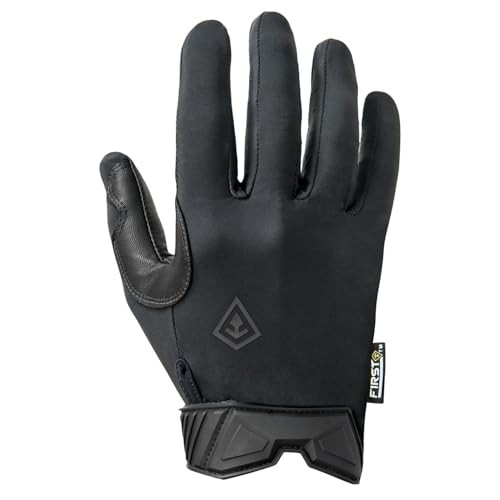 FIRST TACTICAL MEN’S LIGHTWEIGHT PATROL GLOVES SKIN TIGHT GOATSKIN PALM - BLACK