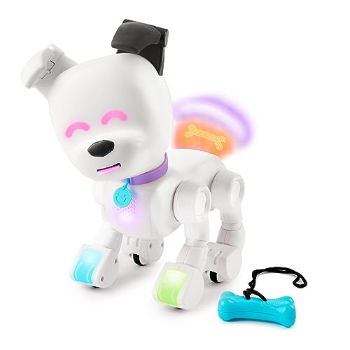 Dog-E Interactive Robot Dog with Colorful LED Lights, 200+ Sounds & Reactions
