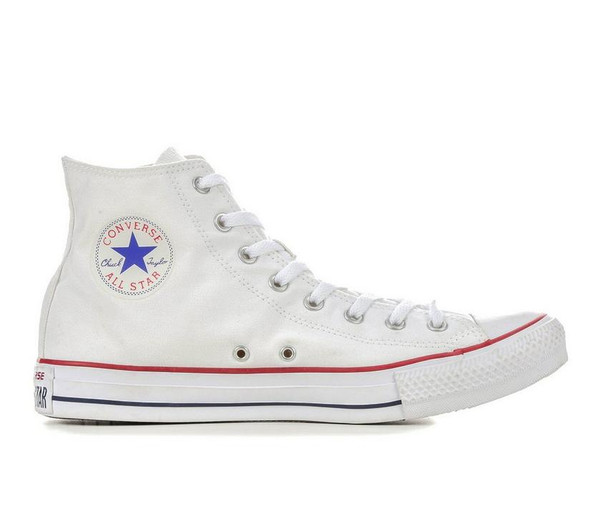 CONVERSE CHUCK TAYLOR ALL STAR CANVAS HI SIZE: MEN 5.5 WOMEN 7.5 OPTICAL WHITE