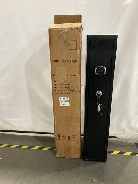 LYKEBG GUN SAFE RIFLE CABINET FOR SHOTGUNS REMOVABLE STORAGE SHELF - BLACK