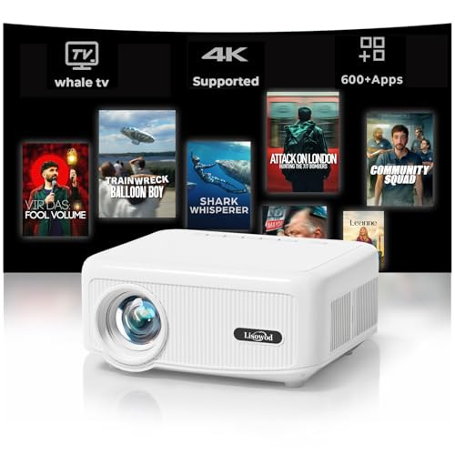 LISOWOD MINI-MOVIE-PROJECTOR WITH WHALE TV L02 - WHITE