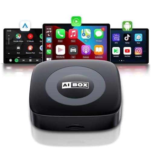 WHYBOX WIRELESS CARPLAY ADAPTER WITH NETFLIX/YOUTUBE/TIKTOK - BLACK