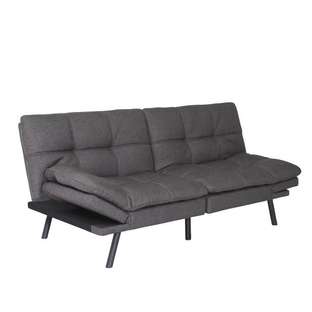 SUPAMOMMY CONVERTIBLE MEMORY FOAM FUTON COUCH BED MODERN SF267FA-DGY - DARK/GRAY