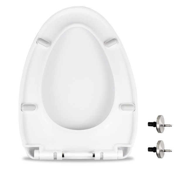 MUU Toileseat SLOW CLOSE WHITE HEAVY DUTY TOILET SPACE MUN220-PP - WHITE New
