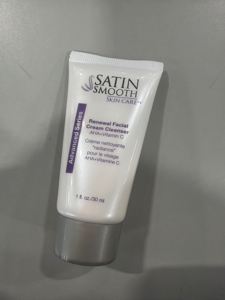 SATIN SMOOTH SKIN CARE ADVANCED SERIES FACIAL CREAM CLEANSER 1 FL OZ/30ML New