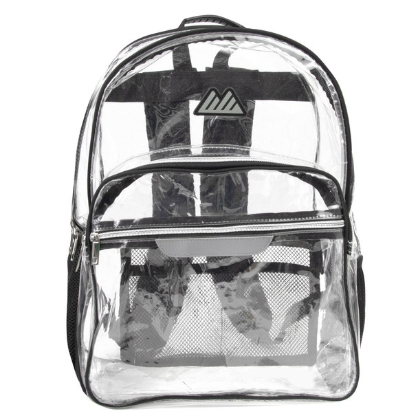 SUMMIT RIDGE CLEAR BACKPACK - CLEAR BLK New