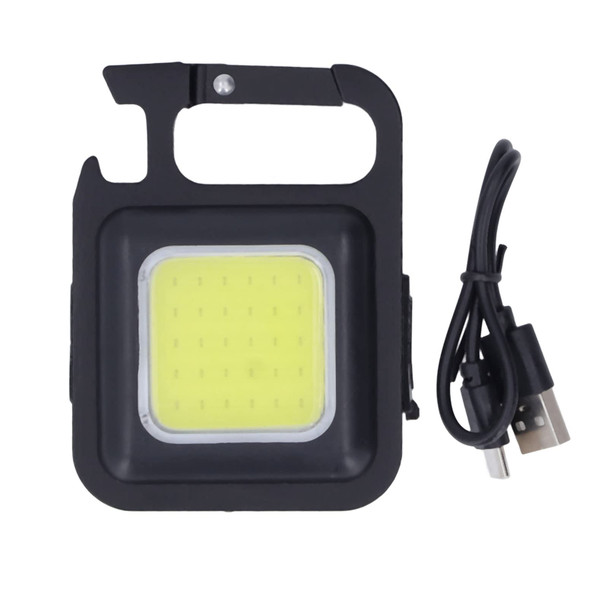 PILIPANE RECHARGEABLE KEYCHAIN FLASHLIGHT LIGHT MODES LIGHTING - BLACK/YELLOW