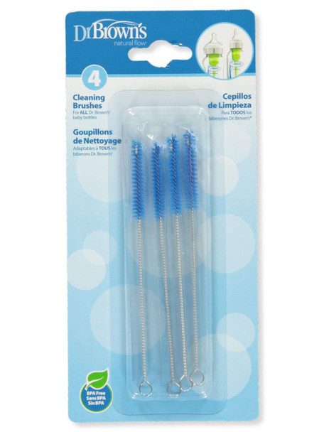 Dr. Brown's Natural Flow Cleaning Brush- Assorted Color(4-Count/Single Pack) New
