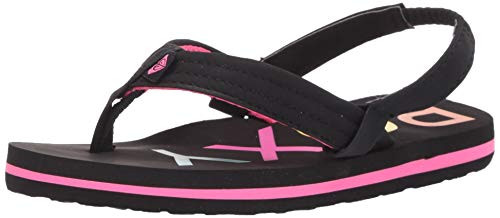 ROXY GIRLS TODDLER VISTA 3 POINT SANDAL FLIP-FLOP SIZE: YOUTH 10.0 BLACK 20