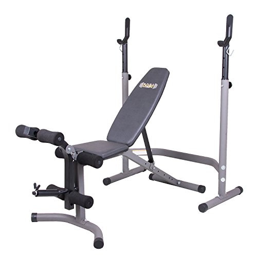 Body Champ Weight Bench with Leg Extension 2-Piece Combo Adjustable Bench Press