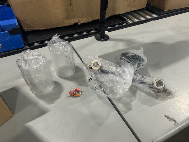 GENERIC 2 LIGHT FIXTURE BRONZE/BLACK - BRONZE/BLACK