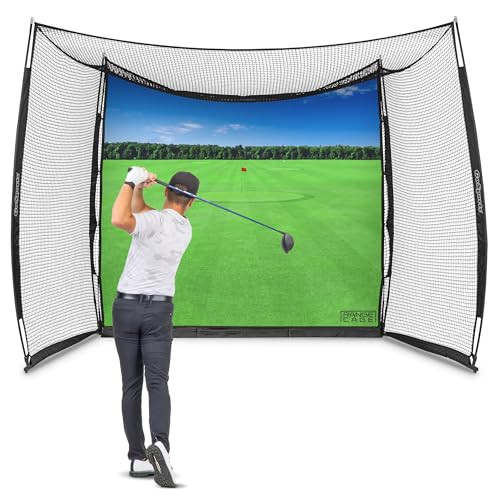 GOSPORTS RANGE CAGE 10X8 FT GOLF PRACTICE HITTING NET, Choose Impact or Classic