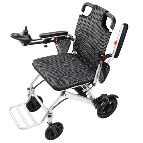 Goldseason 36LB Electric Wheelchair, 15 Miles Long Travel, GI03H102-001 - Silver
