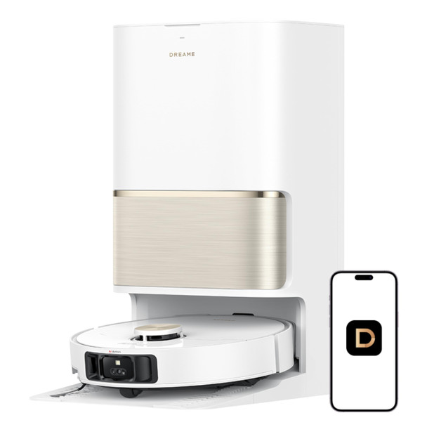 DREAME L50 ULTRA ROBOT VACUUM MOP WHITE, 19,500PA SUCTION RLX63CE - WHITE