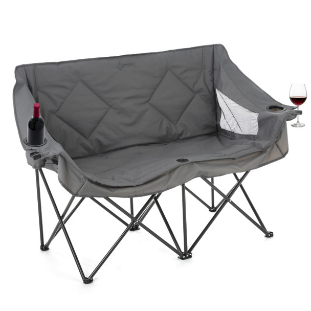 ARROWHEAD OUTDOOR Portable Folding Double Duo Camping Chair Loveseat