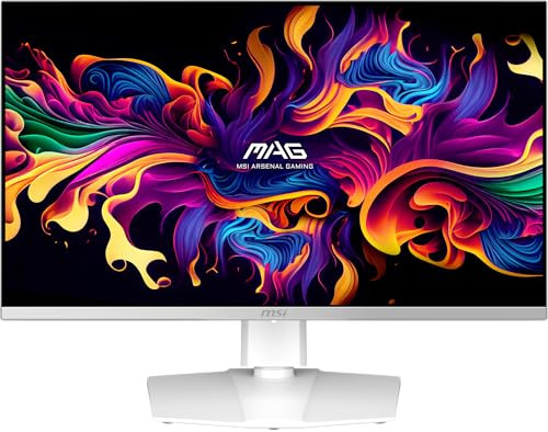 MSI MAG 272QPW QD-OLED X28 27" 2560 x 1440 (QHD) GAMING MONITOR WHITE