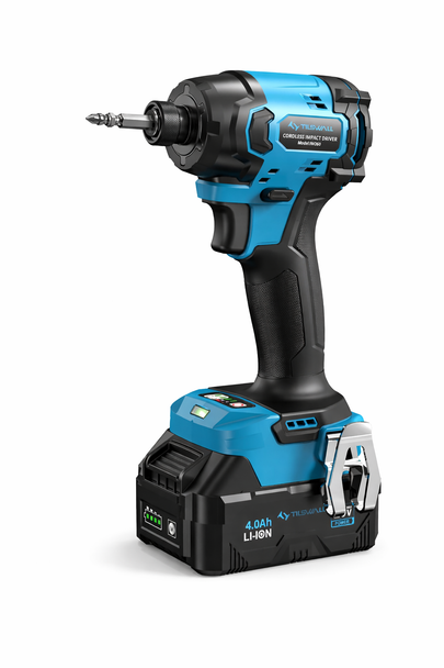 TILSWALL 20V CORDLESS IMPACT DRIVER (NO BATTERY INCLUDED) - BLACK / BLUE