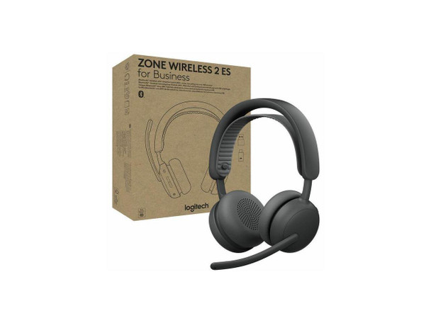 Logitech Zone Wireless 2 ES for Business - Noise-Canceling Wireless Headset with