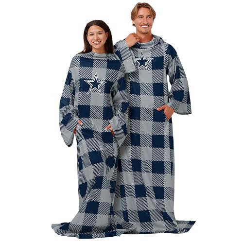 FOCO NFL UNISEX-ADULT NFL TEAM LOGO OVERSIZED WEARABLE THROW BLANKET New
