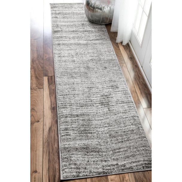 NULOOM SHERILL RUNNER CARPET 2 FT 6" X 12 FT BDSM01A-26012 - GRAY/IVORY