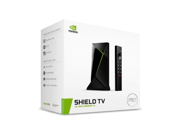 NVIDIA SHIELD Android TV Pro 4K HDR Streaming Media Player; High Performance