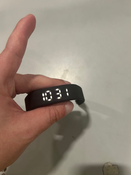 SKMEI BLACK FIT BAND DIGITAL WATCH - BLACK