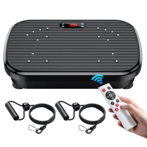 PUREROYI VIBRATION PLATE EXERCISE MACHINE, CAPACITY 330 LBS, RB-CFU7900 - BLACK