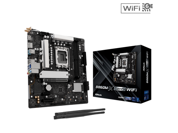 ASRock B860M-X GEN5 WIFI LGA 1851 Intel B860 SATA 6Gb/s DDR5 Intel Core Ultra