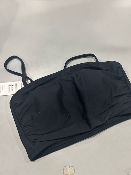 LIVE LIFE ON THE BEACH CUPSHE BLACK XS BRA - SIZE: WOMEN XS - BLACK