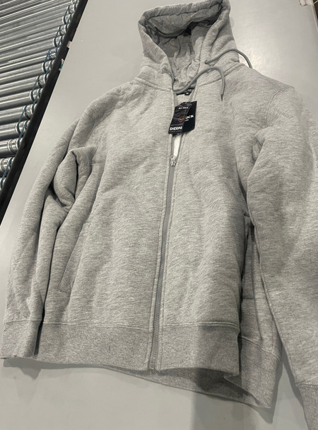 BLU ROCK NEW YORK SOFT WARM SHERPA FLEECE LINING JACKET SIZE : M - HEATHER GRAY New