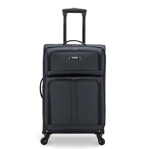 U.S. TRAVELER ANZIO SOFTSIDE EXPANDABLE SPINNER LUGGAGE 26" US08120G26 - GRAY