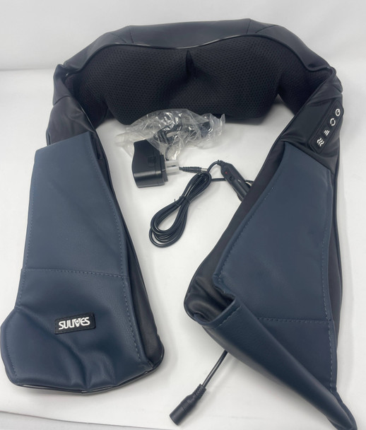 SULIVES SHIATSU NECK AND SHOULDER MASSAGER HEAT DEEP KNEADING MASSAGE - NAVY