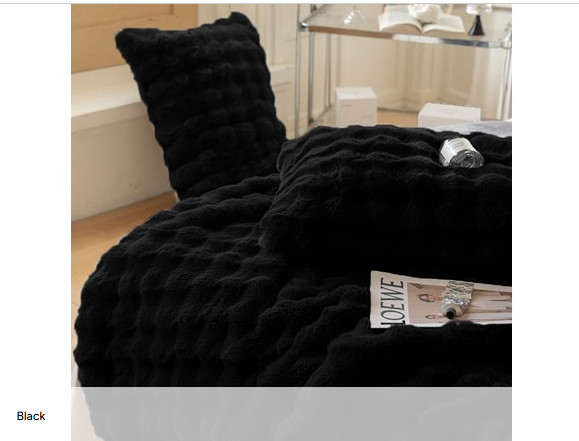 SOFT SPACE COMFORT THROW - BLACK